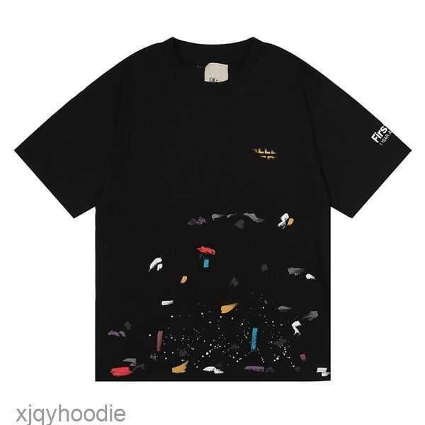 t designer 2023 shirt casual mens men and womens tees ink splash graffiti letters loose short sleeved round neck fashion vsmp, White;black
t designer 2023 shirt casual mens men and womens tees ink splash graffiti letters loose short sleeved round neck fashion vsmp, White;black