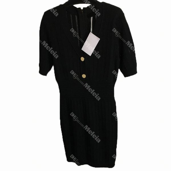 women v neck dress short sleeve knitted womens dresses fashion party ladies dresses female knits dress, Black
women v neck dress short sleeve knitted womens dresses fashion party ladies dresses female knits dress, Black