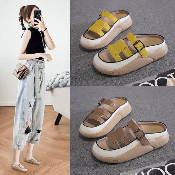 slippers fashion women wedge sandals casual slip on heighten platform shoes flip flops female open toe vintage leather slides 230504, Black
slippers fashion women wedge sandals casual slip on heighten platform shoes flip flops female open toe vintage leather slides 230504, Black