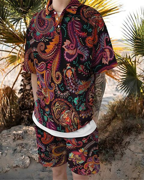 mens tracksuits summer hawaiian men suit flowers 3d print polo shirts and shorts 2 piece sets casual sports beach short sleeved shirt suits, Gray
mens tracksuits summer hawaiian men suit flowers 3d print polo shirts and shorts 2 piece sets casual sports beach short sleeved shirt suits, Gray