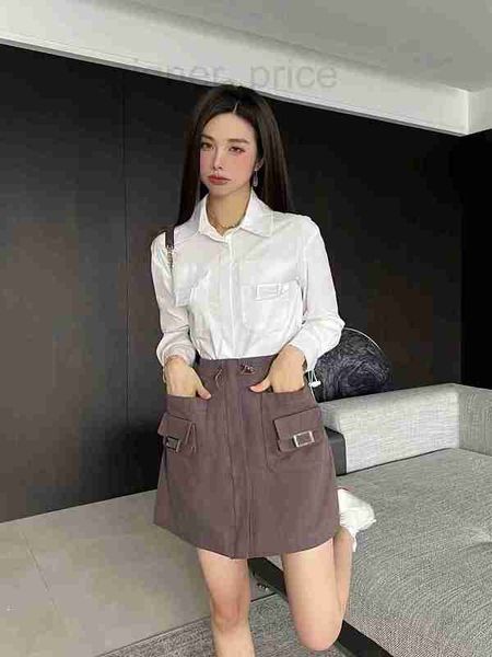 women's blouses & shirts designer 23 early spring new simple and generous versatile waist drawstring design shirt i9p6, White
women's blouses & shirts designer 23 early spring new simple and generous versatile waist drawstring design shirt i9p6, White