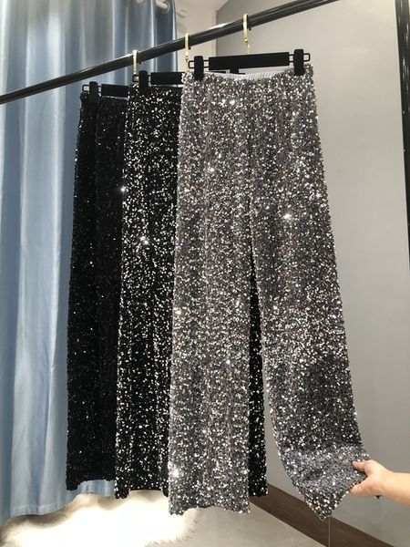 women s pants s the fashion trendy sparkling gold relaxation of tall waist wide legged south korean style 230504, Black;white
women s pants s the fashion trendy sparkling gold relaxation of tall waist wide legged south korean style 230504, Black;white