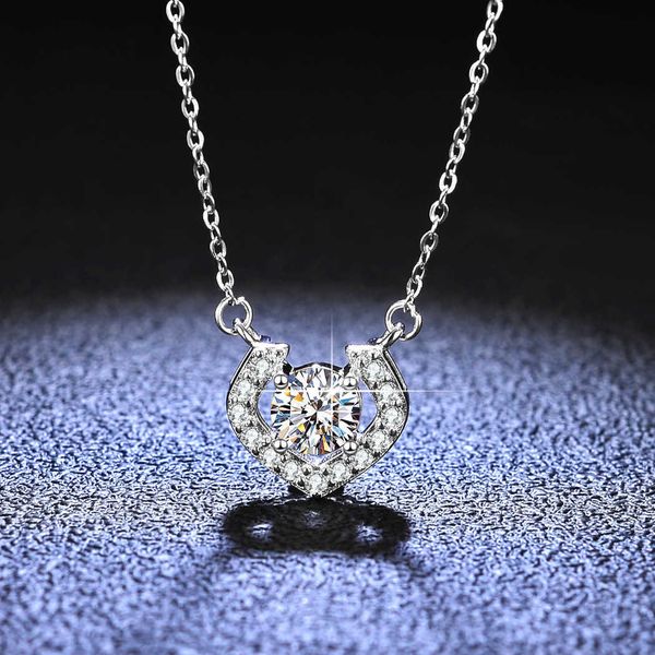 link, chain selling simple jewelry lab grown moissanite pendant 925 sterling silver female diamond necklace, Black
link, chain selling simple jewelry lab grown moissanite pendant 925 sterling silver female diamond necklace, Black