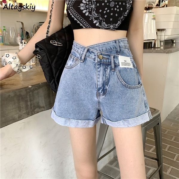 women's shorts solid shorts denim women summer asymmetrical crimping distressed ulzzang high waist zipper pocket a-line all-match casua, White;black
women's shorts solid shorts denim women summer asymmetrical crimping distressed ulzzang high waist zipper pocket a-line all-match casua, White;black