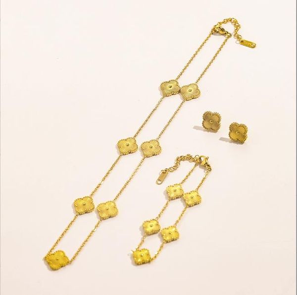 fashion 4/four leaf clover necklace charm designer jewelry for women pendant necklaces wedding gift three jewelry set no box, Golden;silver
fashion 4/four leaf clover necklace charm designer jewelry for women pendant necklaces wedding gift three jewelry set no box, Golden;silver