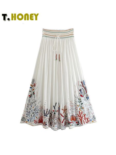 skirts tellhoney women fashion lace up contrast color embroidered long skirt female vintage elastic waist a line loose midi swing skirt 2305, Black
skirts tellhoney women fashion lace up contrast color embroidered long skirt female vintage elastic waist a line loose midi swing skirt 2305, Black
