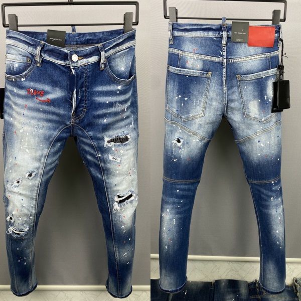 2023 new men jeans hole light blue dark gray italy brand man long pants trousers streetwear denim skinny slim straight biker jean for d2 28-
2023 new men jeans hole light blue dark gray italy brand man long pants trousers streetwear denim skinny slim straight biker jean for d2 28-