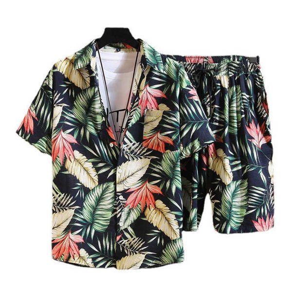 men's casual shirts mens set short sleeve haiian shirt shorts casual floral shirt beach two piece suit 2021 new fashion men haii sets s, White;black
men's casual shirts mens set short sleeve haiian shirt shorts casual floral shirt beach two piece suit 2021 new fashion men haii sets s, White;black