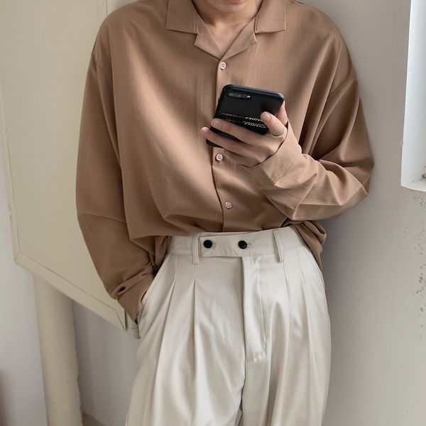 men's casual shirts men's suit collar lining loose coats long sleeve slim fit shirt french cuff mens fashion 6 color shirts camisa, White;black
men's casual shirts men's suit collar lining loose coats long sleeve slim fit shirt french cuff mens fashion 6 color shirts camisa, White;black