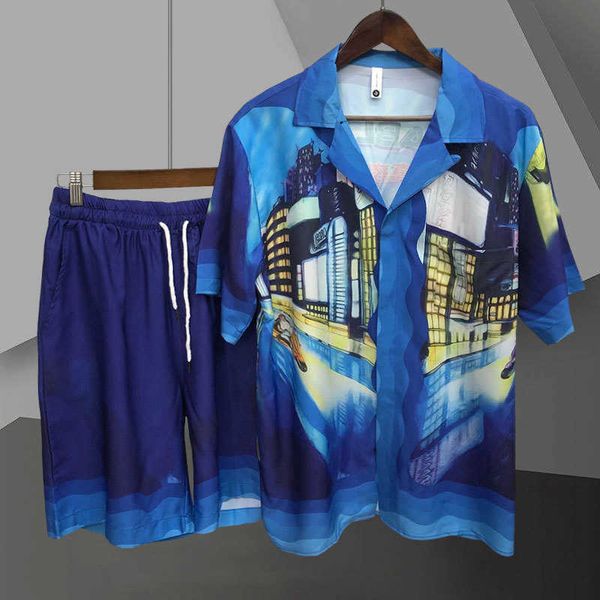 men's casual shirts 2023 beach loose shirt suit night cityscape print casual short cardigan suit men chemise homme manche court pantalo, White;black
men's casual shirts 2023 beach loose shirt suit night cityscape print casual short cardigan suit men chemise homme manche court pantalo, White;black