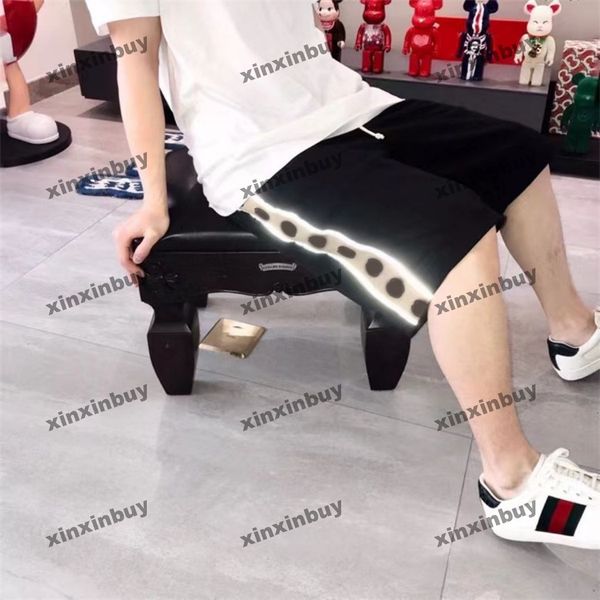 xinxinbuy men women designer shorts pant reflective stripe ribbon cotton spring summer khaki green blue m-2xl
xinxinbuy men women designer shorts pant reflective stripe ribbon cotton spring summer khaki green blue m-2xl