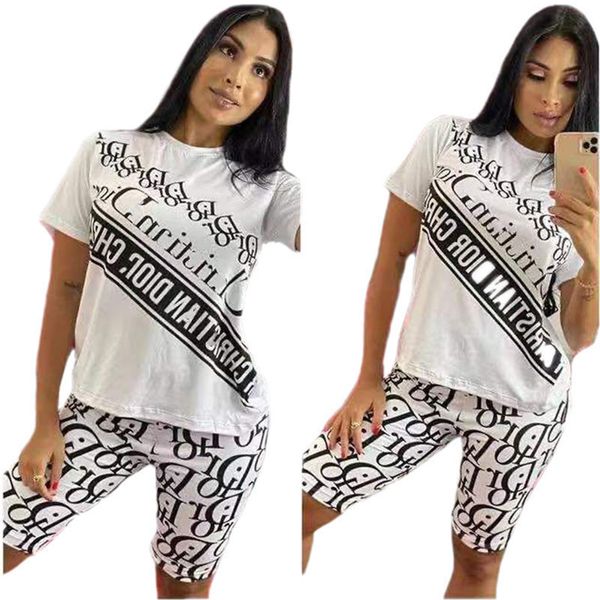 2023 brand women tracksuits letter short sleeve 2 piece sets t-shirts shorts summer crew neck jogging suit fashion outfits pullover sportswe, Gray
2023 brand women tracksuits letter short sleeve 2 piece sets t-shirts shorts summer crew neck jogging suit fashion outfits pullover sportswe, Gray