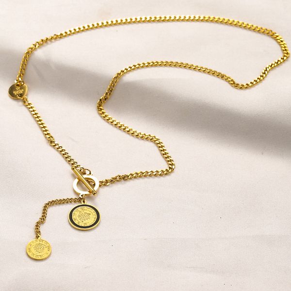 designer gold pendant necklaces 2023 fashion choker spring party gifts necklace classic stainless steel long chain women love necklace, Silver
designer gold pendant necklaces 2023 fashion choker spring party gifts necklace classic stainless steel long chain women love necklace, Silver