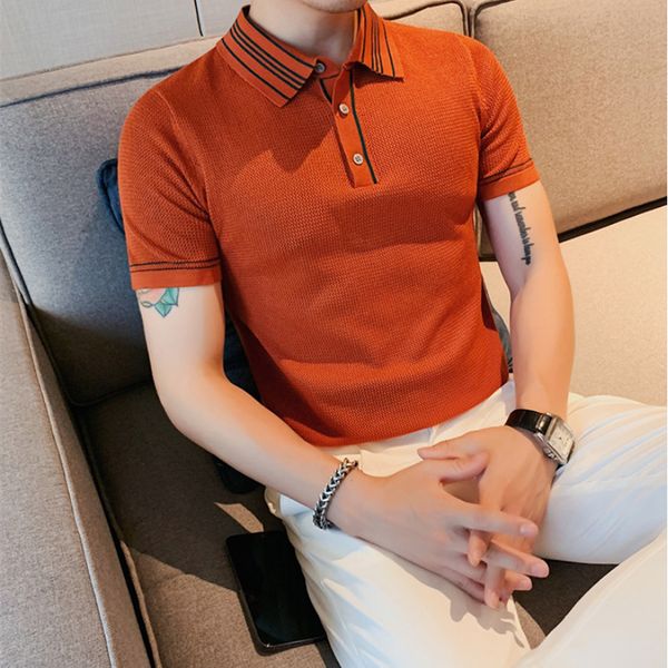 men's polos summer fashion patchwork knit shirts man slim fit casual turndown collar buttonup s4xl 230503, White;black
men's polos summer fashion patchwork knit shirts man slim fit casual turndown collar buttonup s4xl 230503, White;black