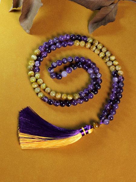 chokers 8mm amethyst necklace with tassel 108 yellow tiger eye stone peaceful heart japamala 108 mala jewelry woman drop 230503, Golden;silver
chokers 8mm amethyst necklace with tassel 108 yellow tiger eye stone peaceful heart japamala 108 mala jewelry woman drop 230503, Golden;silver
