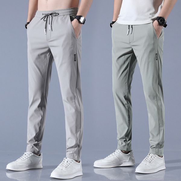 men's pants men's ice silk trousers solid color mid-waist loose breathable straight-leg casual pants thin quick-drying sports pant, Black
men's pants men's ice silk trousers solid color mid-waist loose breathable straight-leg casual pants thin quick-drying sports pant, Black