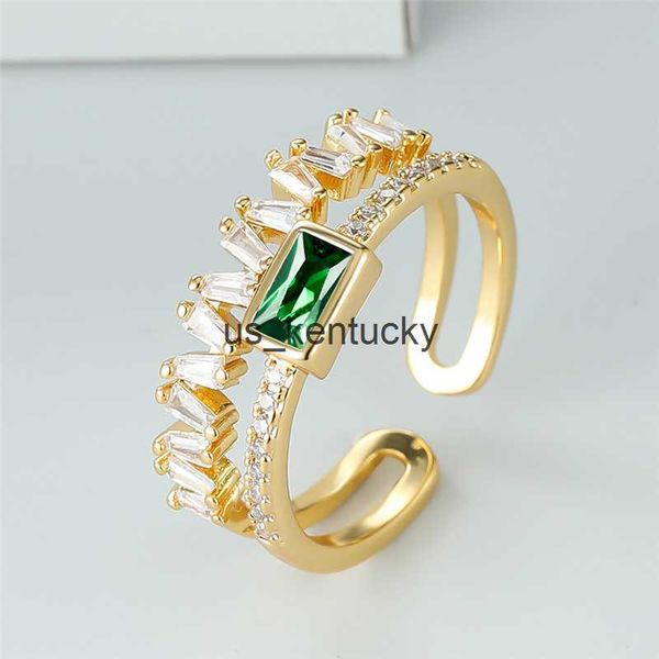 band rings vintage gold color wedding ring white zircon double layer opening ring green crystal stone rings for women men jewelry, Silver
band rings vintage gold color wedding ring white zircon double layer opening ring green crystal stone rings for women men jewelry, Silver