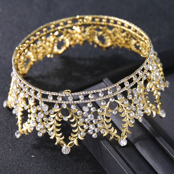 european and american round full circle bridal crown gold rhinestone crown princess crown wedding dress accessories bridal headwear ts-0140-, Silver
european and american round full circle bridal crown gold rhinestone crown princess crown wedding dress accessories bridal headwear ts-0140-, Silver
