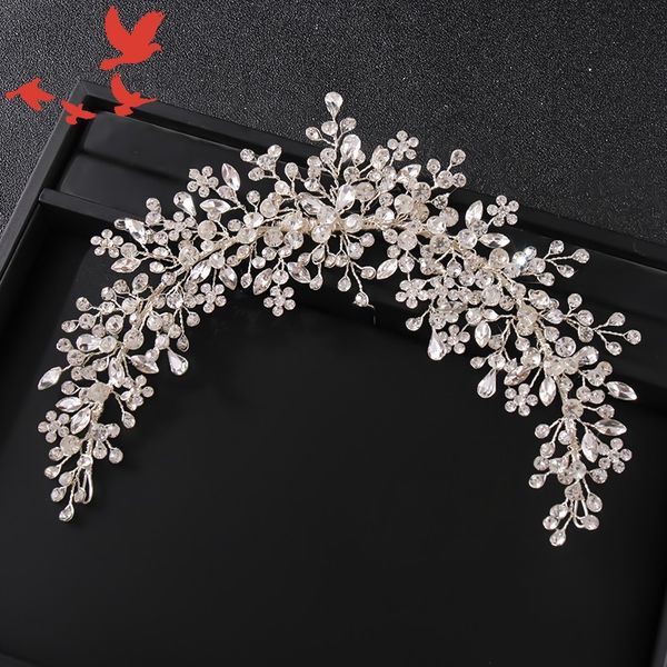 latest handmade crystal rhinestone hair accessories bridal wedding accessories white leaf hair band, Silver
latest handmade crystal rhinestone hair accessories bridal wedding accessories white leaf hair band, Silver