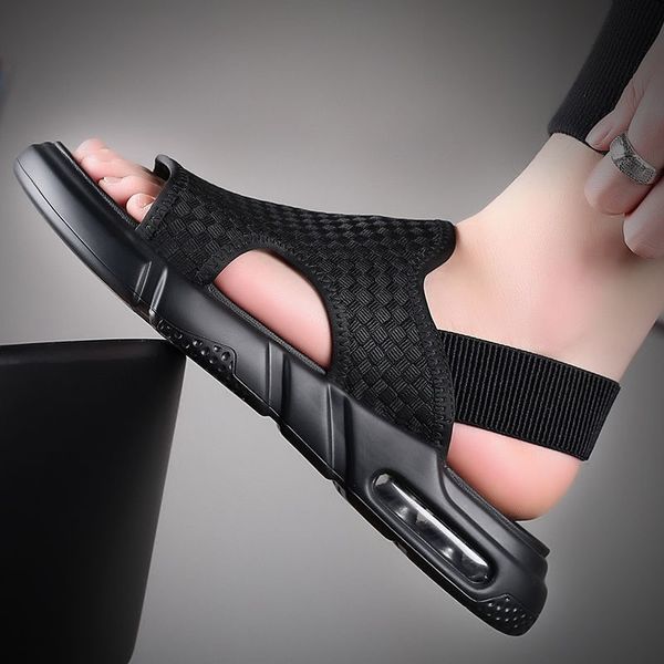 sandals shoes for men soft sole summer outdoor open toe antislip beach height increasing fashion male air sneakers 230503, Black
sandals shoes for men soft sole summer outdoor open toe antislip beach height increasing fashion male air sneakers 230503, Black