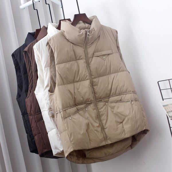 vests new autumn winter women ultra light down vest stand collar white duck down coat parka ladies warm sleeveles waistcoat portable, Black;white
vests new autumn winter women ultra light down vest stand collar white duck down coat parka ladies warm sleeveles waistcoat portable, Black;white