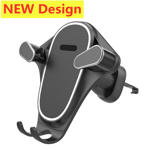 Image of Gravity Car Phone Holder Car Air Vent Hook Clip Mount Smartphone GPS Car Stand Bracket Support in Car For iPhone Samsung Xiaomi