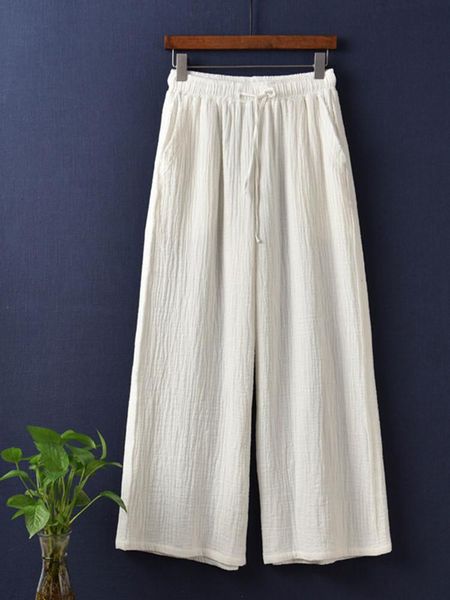 pants fashion women wide leg pants high waist drawstring cotton linen trousers casual vintage palazzo 12 color plus size bottoms l7xl, Black
pants fashion women wide leg pants high waist drawstring cotton linen trousers casual vintage palazzo 12 color plus size bottoms l7xl, Black