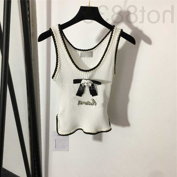women's t-shirt designer womens summer bow knit tee with letter crystal female milan runway cotton crop clothing high end dcyv, White
women's t-shirt designer womens summer bow knit tee with letter crystal female milan runway cotton crop clothing high end dcyv, White