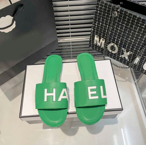 23p multicolors c slippers logo mules slide slip sandal summer shoes chanl flip flops fashion flats embossed signature letters twin leather, Black
23p multicolors c slippers logo mules slide slip sandal summer shoes chanl flip flops fashion flats embossed signature letters twin leather, Black