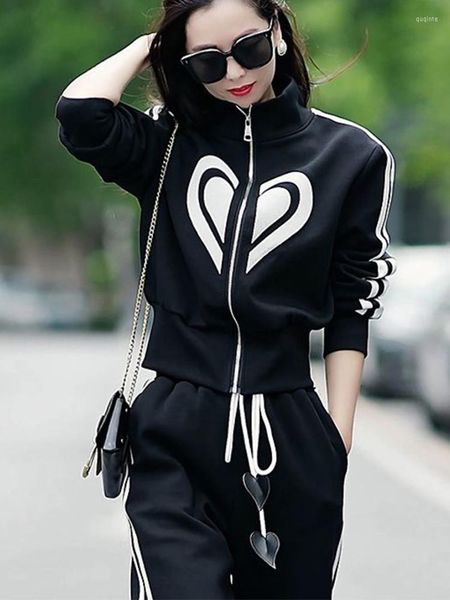 women's hoodies women's spring summer 2023 stand collar zippered sweater coat wide leg pants two piece set casual sports suit for, Black
women's hoodies women's spring summer 2023 stand collar zippered sweater coat wide leg pants two piece set casual sports suit for, Black