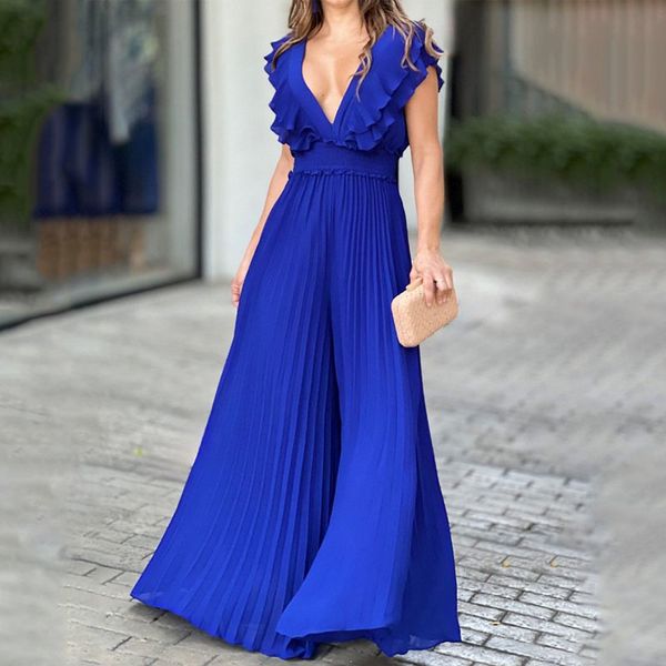 women's jumpsuits rompers liyong women jumpsuit fashion v neck sleeveless solid nipped waist pleated loose wide legs romper high street, Black;white
women's jumpsuits rompers liyong women jumpsuit fashion v neck sleeveless solid nipped waist pleated loose wide legs romper high street, Black;white