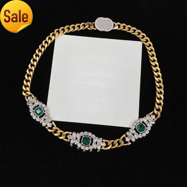 full diamond emerald necklaces designer letter pendant necklace double alphabet rhinestone metal chain palace style jewelry, Silver
full diamond emerald necklaces designer letter pendant necklace double alphabet rhinestone metal chain palace style jewelry, Silver