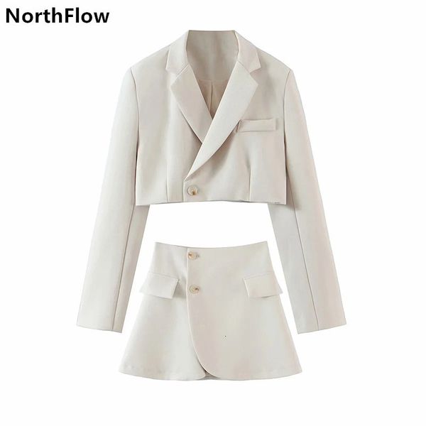 women s suits blazers northflow matching set and skirt england style navel exposed short empire feminino femme two piece 230504, White;black
women s suits blazers northflow matching set and skirt england style navel exposed short empire feminino femme two piece 230504, White;black