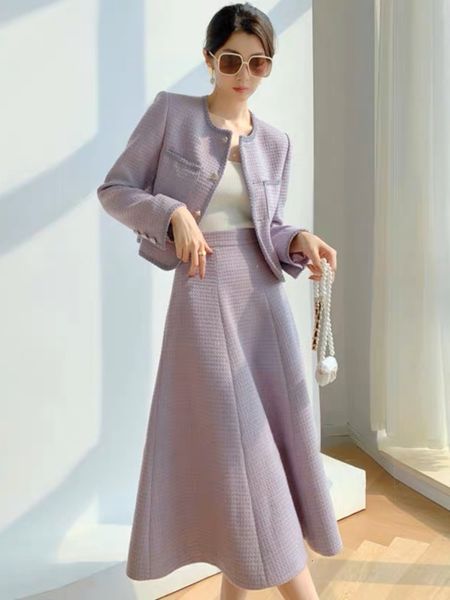 two piece dress small fragrance tweed two piece set women short jacket coat long skirt suits korean fashion sweet 2 piece sets 230504, White
two piece dress small fragrance tweed two piece set women short jacket coat long skirt suits korean fashion sweet 2 piece sets 230504, White