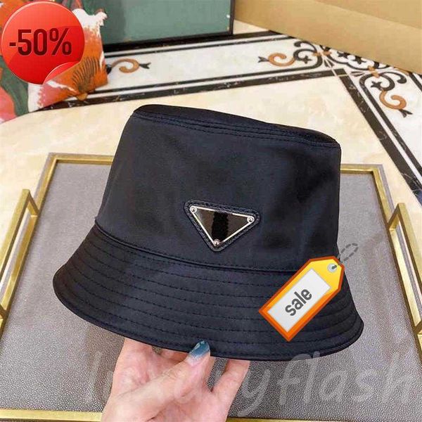 

Pra Hats Bucket Hat Casquette Designer Stars with The Same Casual Outing Flat-toA Small Brimmed Hats Wild Triangle Standard Ins Ba233G2, Pink