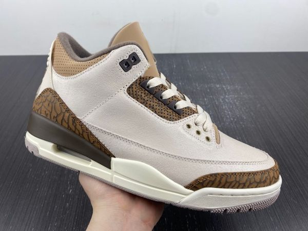 designer shoes men 3s 3 palomino light orewood brown classic basketball sports sneakers ct8532-102 outdoor trainers, Red;white