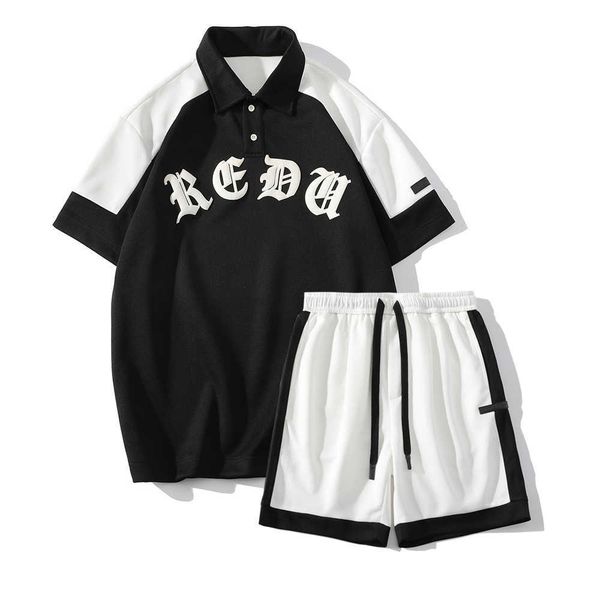 men's casual shirts patchwork letters print turndown collar men's tshirt and shorts sporty style set man woman j230503, White;black
men's casual shirts patchwork letters print turndown collar men's tshirt and shorts sporty style set man woman j230503, White;black