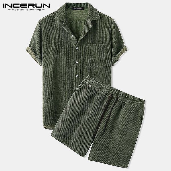 men's casual shirts men corduroy sets streetwear short sleeve lapel button shirts leisure shorts 2023 solid color mens casual suits s5x, White;black
men's casual shirts men corduroy sets streetwear short sleeve lapel button shirts leisure shorts 2023 solid color mens casual suits s5x, White;black