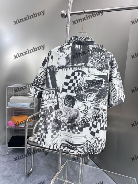 xinxinbuy men designer tee t shirt 23ss letter plaid jacquard tie dye panelled pattern loose short sleeve cotton women black s-xl, Black;brown
xinxinbuy men designer tee t shirt 23ss letter plaid jacquard tie dye panelled pattern loose short sleeve cotton women black s-xl, Black;brown