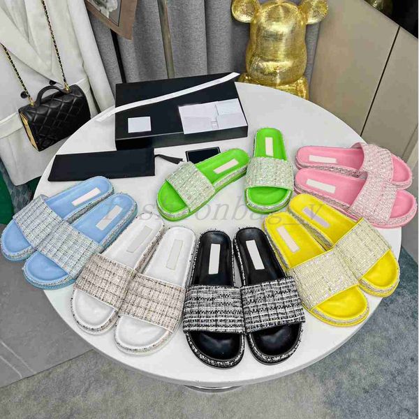 designer slippers women fflat bottomed woven slippers summer small fragrance indoor slide new color scheme ladies classic sandal, Black
designer slippers women fflat bottomed woven slippers summer small fragrance indoor slide new color scheme ladies classic sandal, Black