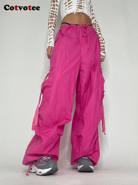 women s pants s cotvotee cargo for more than a pocket fashion streetwear solid lace up loose low waist full length 230504, Black;white
women s pants s cotvotee cargo for more than a pocket fashion streetwear solid lace up loose low waist full length 230504, Black;white