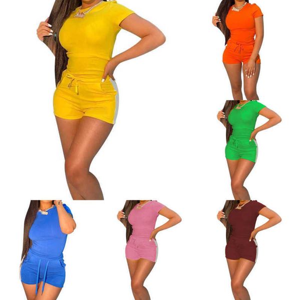 womens designer tracksuit multicolor two piece suits new fashion sports suit leisure short sleeve shorts two-piece set 7 colors, Gray
womens designer tracksuit multicolor two piece suits new fashion sports suit leisure short sleeve shorts two-piece set 7 colors, Gray