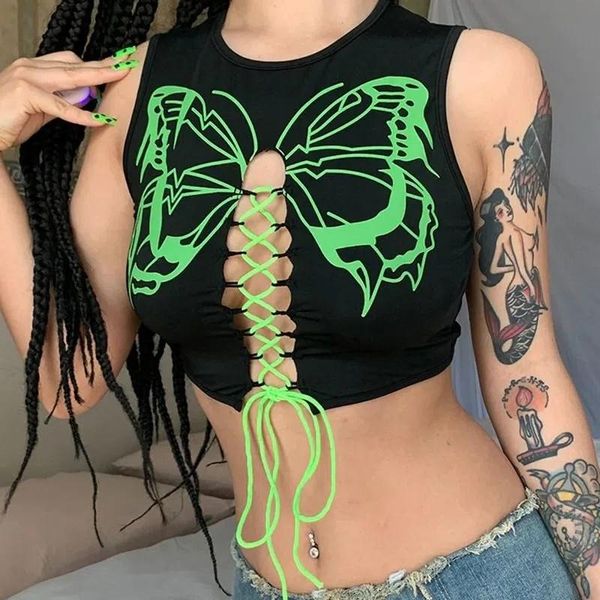 tanks grunge butterfly print sleeveless tank women vest streetwear aesthetic clothes female hollow out bandage crop y2k, Black;white
tanks grunge butterfly print sleeveless tank women vest streetwear aesthetic clothes female hollow out bandage crop y2k, Black;white