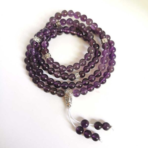 chokers natural amethyst bracelets for pisces girls 6mm 108 beads healing crystal meditation mala bro965 230503, Golden;silver
chokers natural amethyst bracelets for pisces girls 6mm 108 beads healing crystal meditation mala bro965 230503, Golden;silver