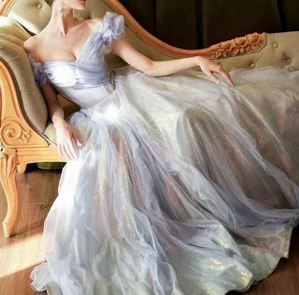 2023 prom dresses off the shoulder lace-up back shining fabric with soft lining evening gowns, Black
2023 prom dresses off the shoulder lace-up back shining fabric with soft lining evening gowns, Black