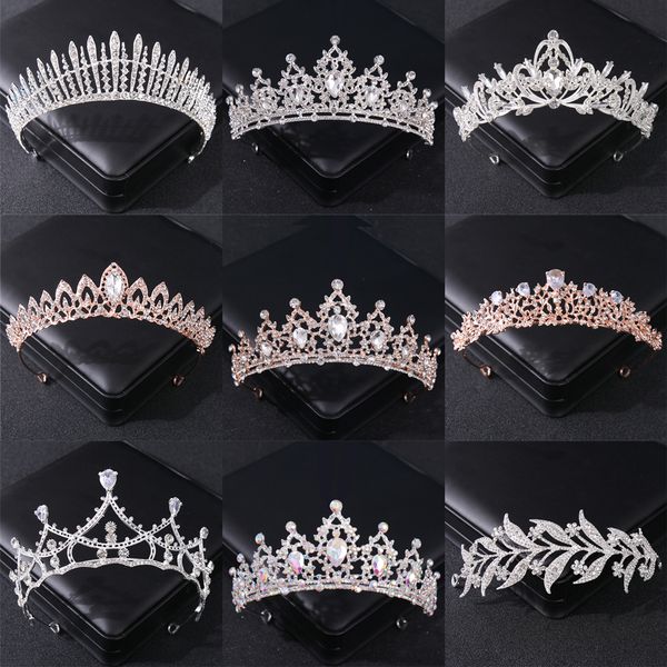 bride crown atmosphere crystal crown wedding dress headwear birthday adults' ceremony performance versatile rhinestone hair band crown, Silver
bride crown atmosphere crystal crown wedding dress headwear birthday adults' ceremony performance versatile rhinestone hair band crown, Silver