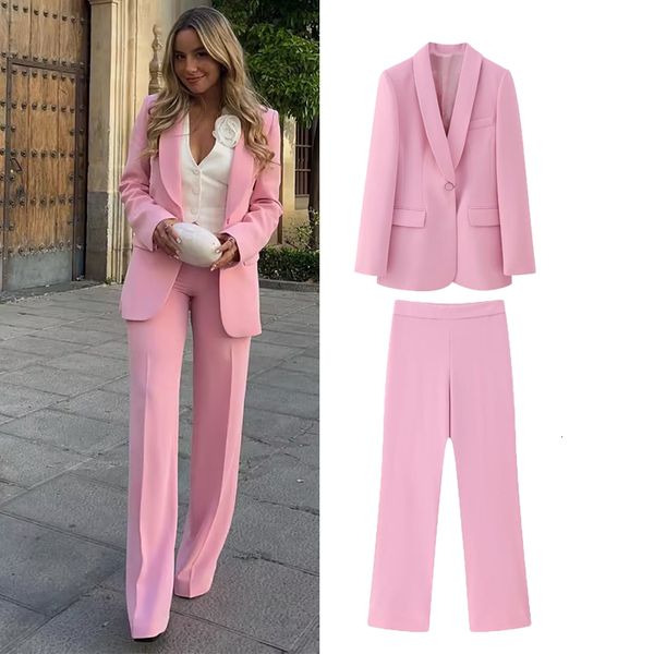women s suits blazers traf spring pants set 2023 fashion pink chic slim two piece set blazer straight leisure party youth suit 230504, White;black
women s suits blazers traf spring pants set 2023 fashion pink chic slim two piece set blazer straight leisure party youth suit 230504, White;black