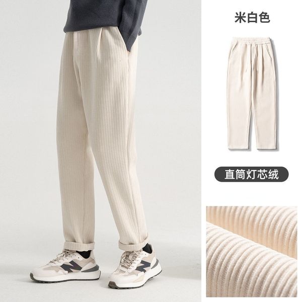 men's pants summer korean style khaki fashion corduroy pants men loose trousers men's straight long cotton twill pants men 230504, Black
men's pants summer korean style khaki fashion corduroy pants men loose trousers men's straight long cotton twill pants men 230504, Black