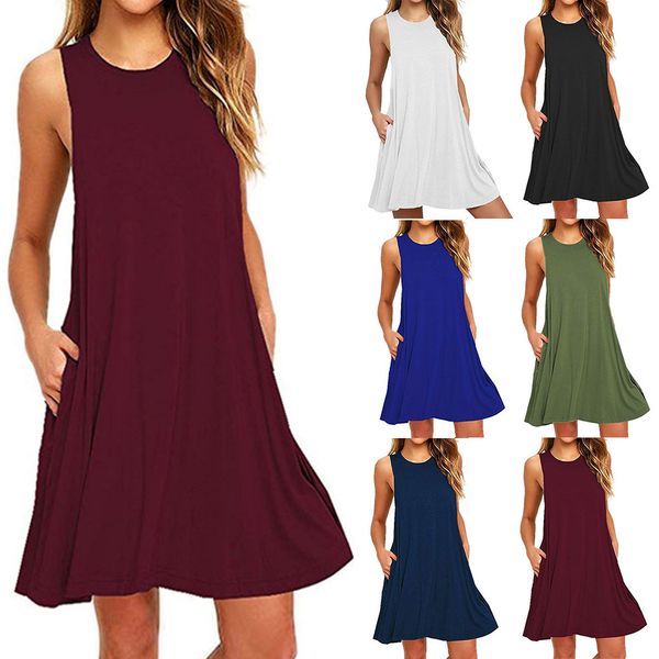 white dress 2023 women's summer dress shirt casual swing t-shirt dresses beach cover up with pockets loose t-shirt dress for woman, Black;gray
white dress 2023 women's summer dress shirt casual swing t-shirt dresses beach cover up with pockets loose t-shirt dress for woman, Black;gray
