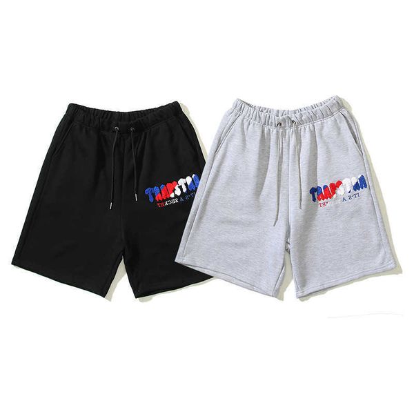 street niche trendy brand trapstar towel embroidered sports shorts summer men's and women's pure cotton casual capris, Black;white
street niche trendy brand trapstar towel embroidered sports shorts summer men's and women's pure cotton casual capris, Black;white